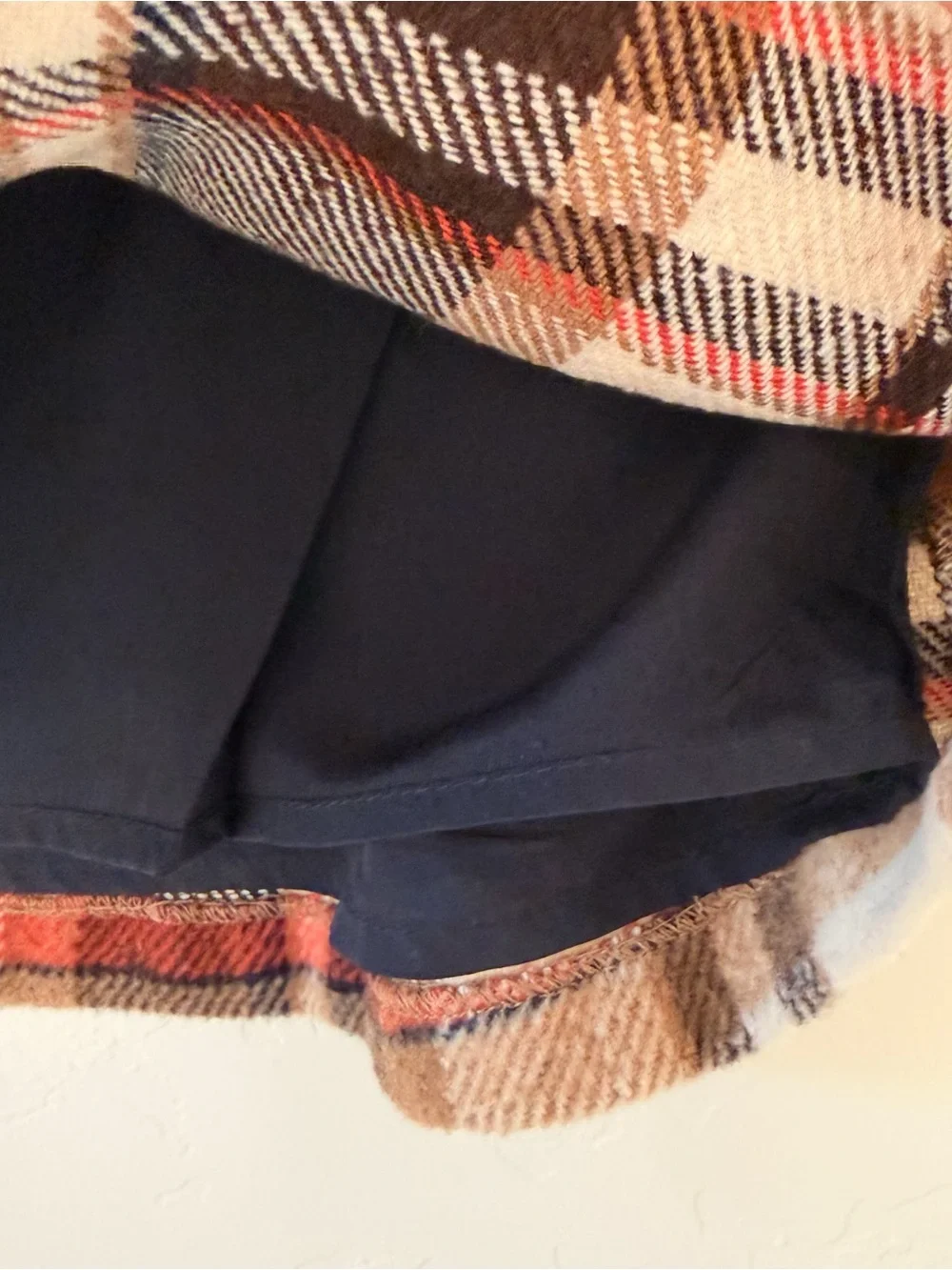 Lulu’s Plaid A-Line Wool Skirt Size XS